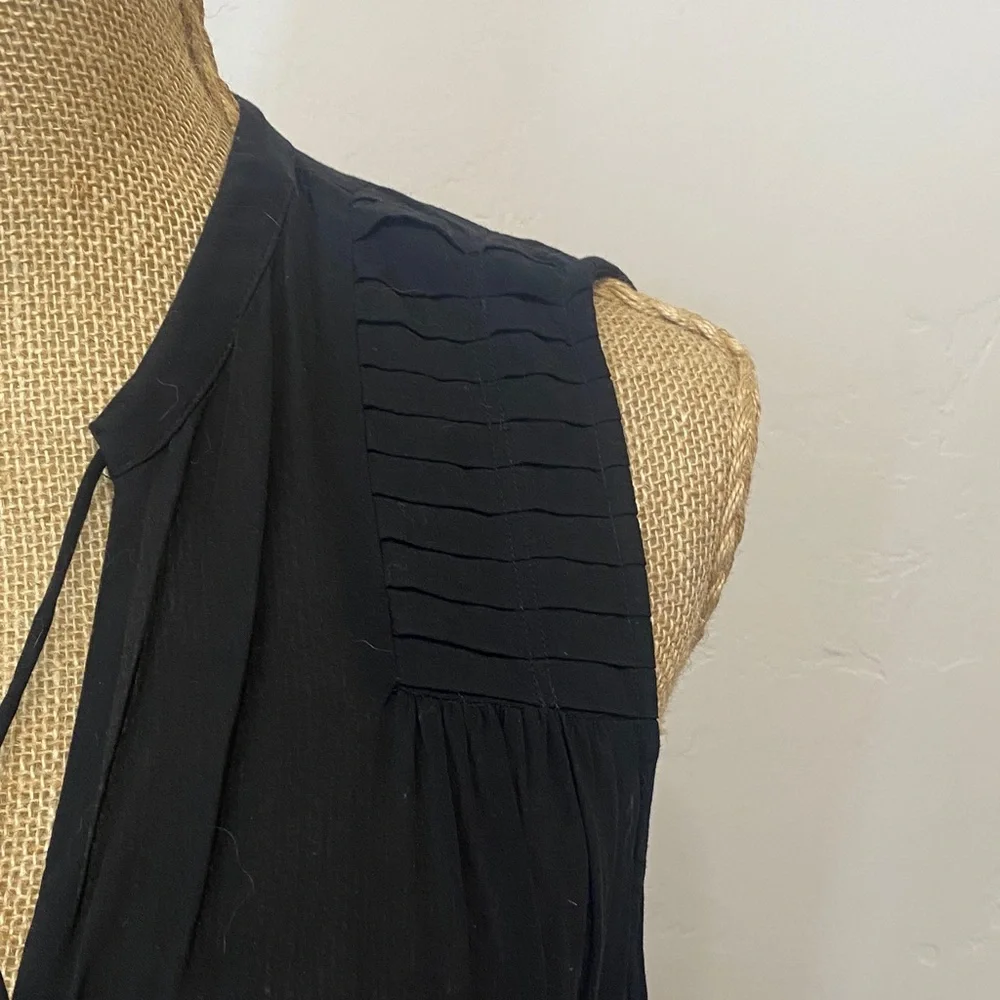 James Perse Black Sleeveless Loose Fit Dress - Picture 4 of 6
